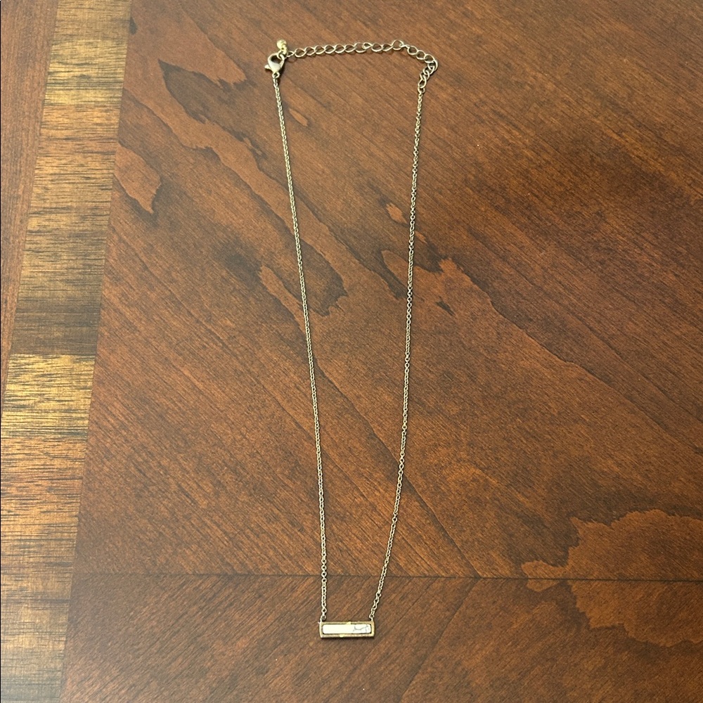 Delicate Gold Bar Necklace - Women Jewelry